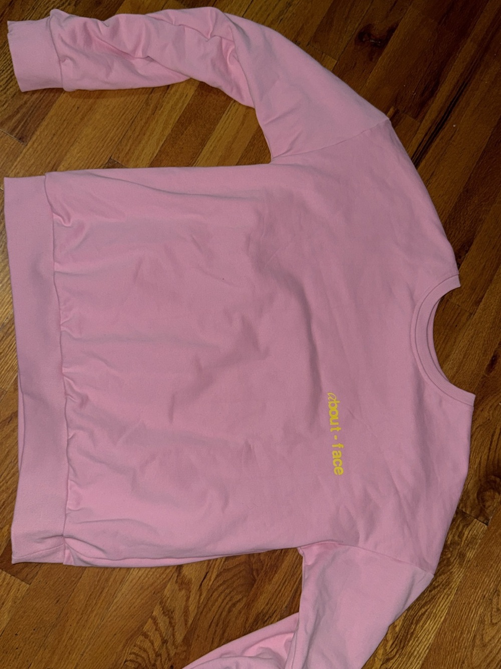 About Face Cosmetics brand Pink Crewneck Sweatshirt